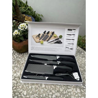 Bộ Dao 6 Món Chống Dính LocknLock Bằng Thép Không Gỉ, Bộ Dao Nhà Bếp Đa Năng CKK103S6 - BABYHOPSG