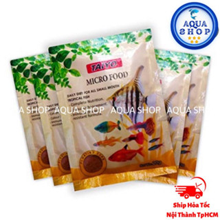 Combo 10 gói Cám TAIYO MICRO FOOD Gói 20GRAM - Thức Ăn Cao Cấp Cho Cá Miệng Nhỏ