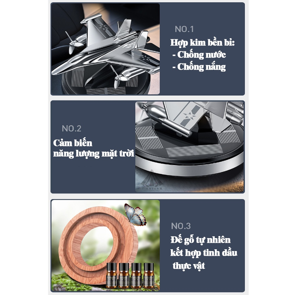 Máy Khuếch Tán Tinh Dầu Năng Lượng Mặt Trời  - Nước Hoa Xe Hơi MH Máy Bay