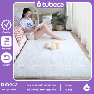 Thảm lông trải sàn phòng ngủ đẹp giá rẻ 80cm 1m 1m2 1m6 2m | 10 màu | lông cừu | tubeca