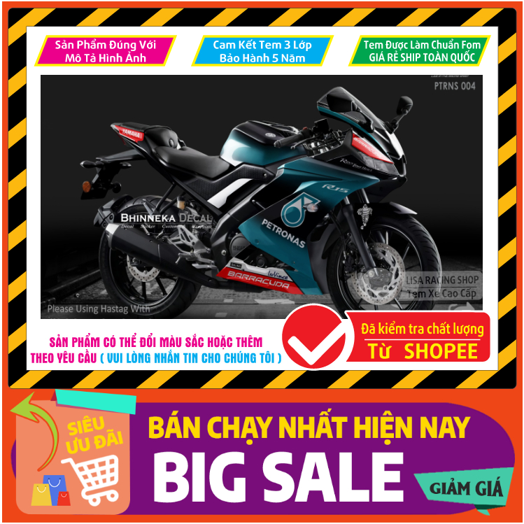 "TEM YAMAHA R15 V3" thiết kế theo phong cách đường đua