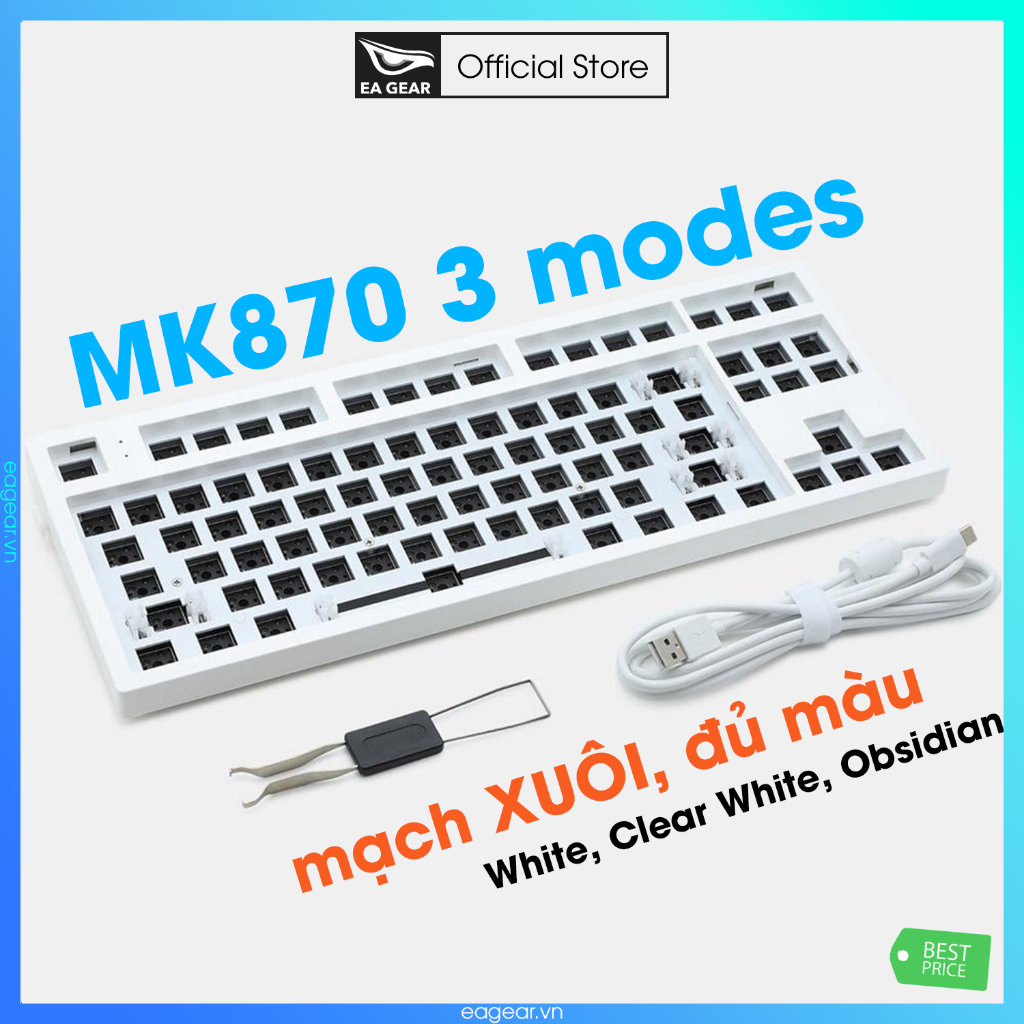 Kit bàn phím custom FL-Esports MK870 3 modes (mạch xuôi) chính hãng - EA Gear