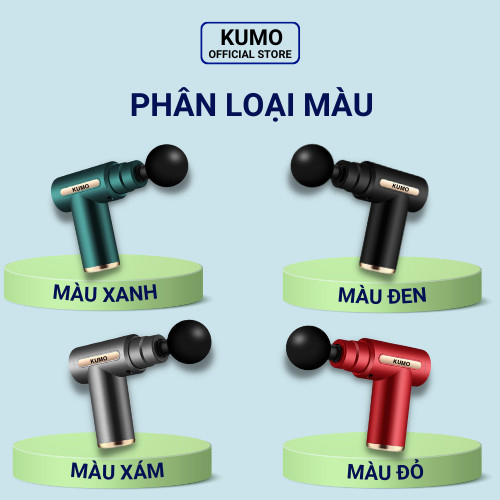 Máy Massage Đấm Lưng KUMO Mát Xa Cổ Vai Gáy 4 Đầu 6 Chế Độ Cao Cấp