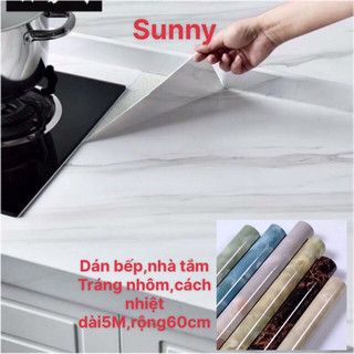 GIẤY DÁN BẾP_ CÁCH NHIỆT có sẵn keo KHỔ RỘNG 60cm.Decal Dán bếp