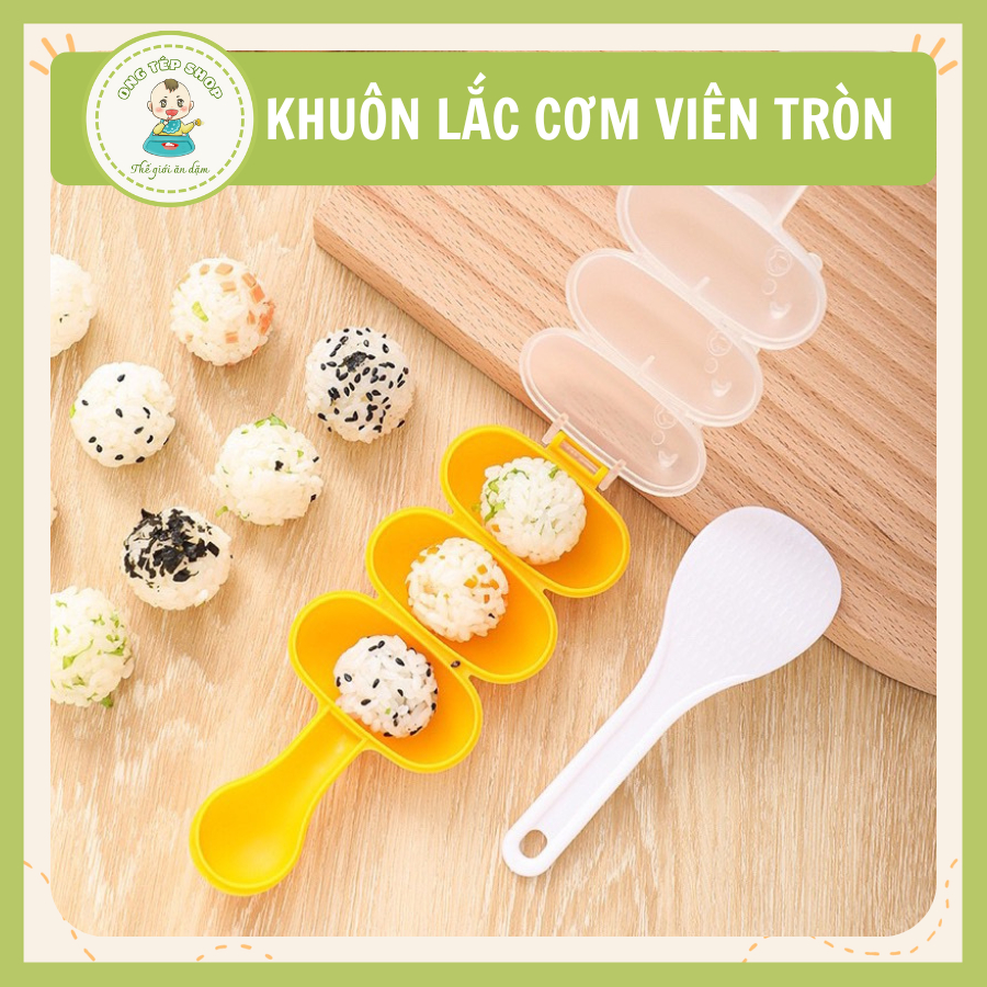 Khuôn lắc cơm viên tròn cho bé