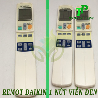 Điều khiển daikin 1 nút, remote máy lạnh điều hòa daikin 1 nút viền đen