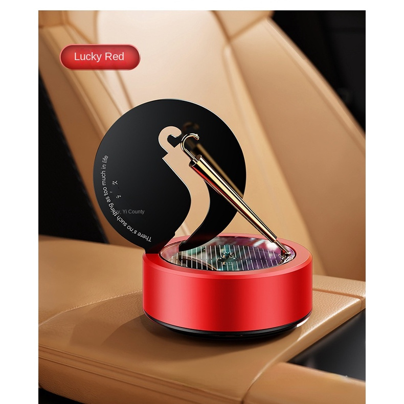 Máy Khuếch Tán Tinh Dầu Ô Tô  - Sáp Thơm Ô Tô Vòng Xoay Năng Lượng Mặt Trời Decor Ô Tô