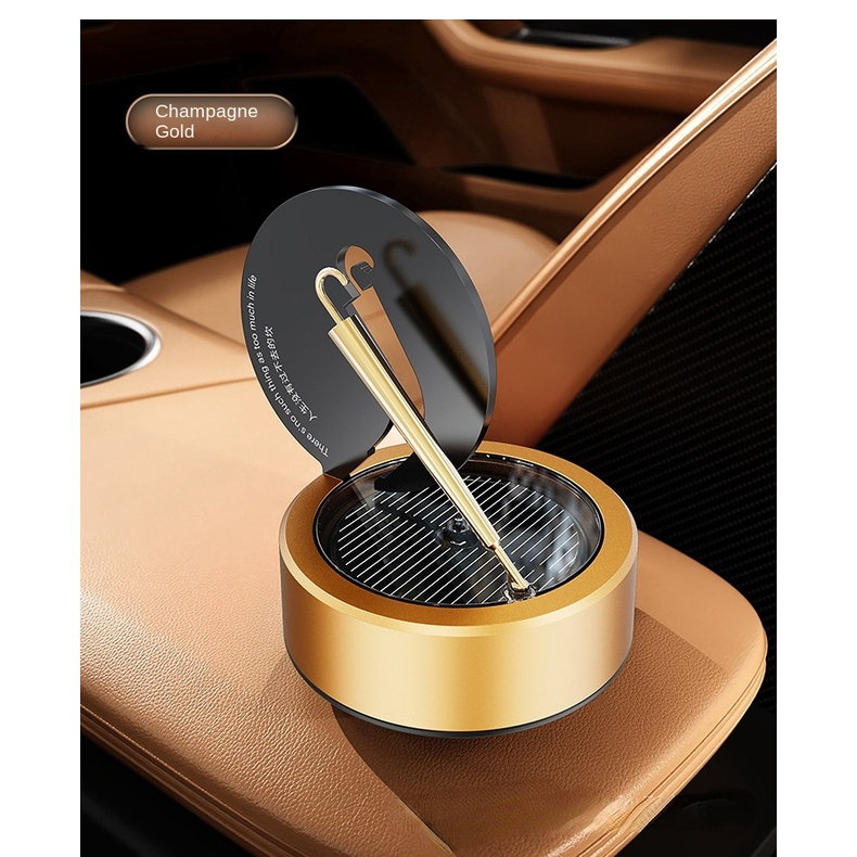 Máy Khuếch Tán Tinh Dầu Ô Tô  - Sáp Thơm Ô Tô Vòng Xoay Năng Lượng Mặt Trời Decor Ô Tô