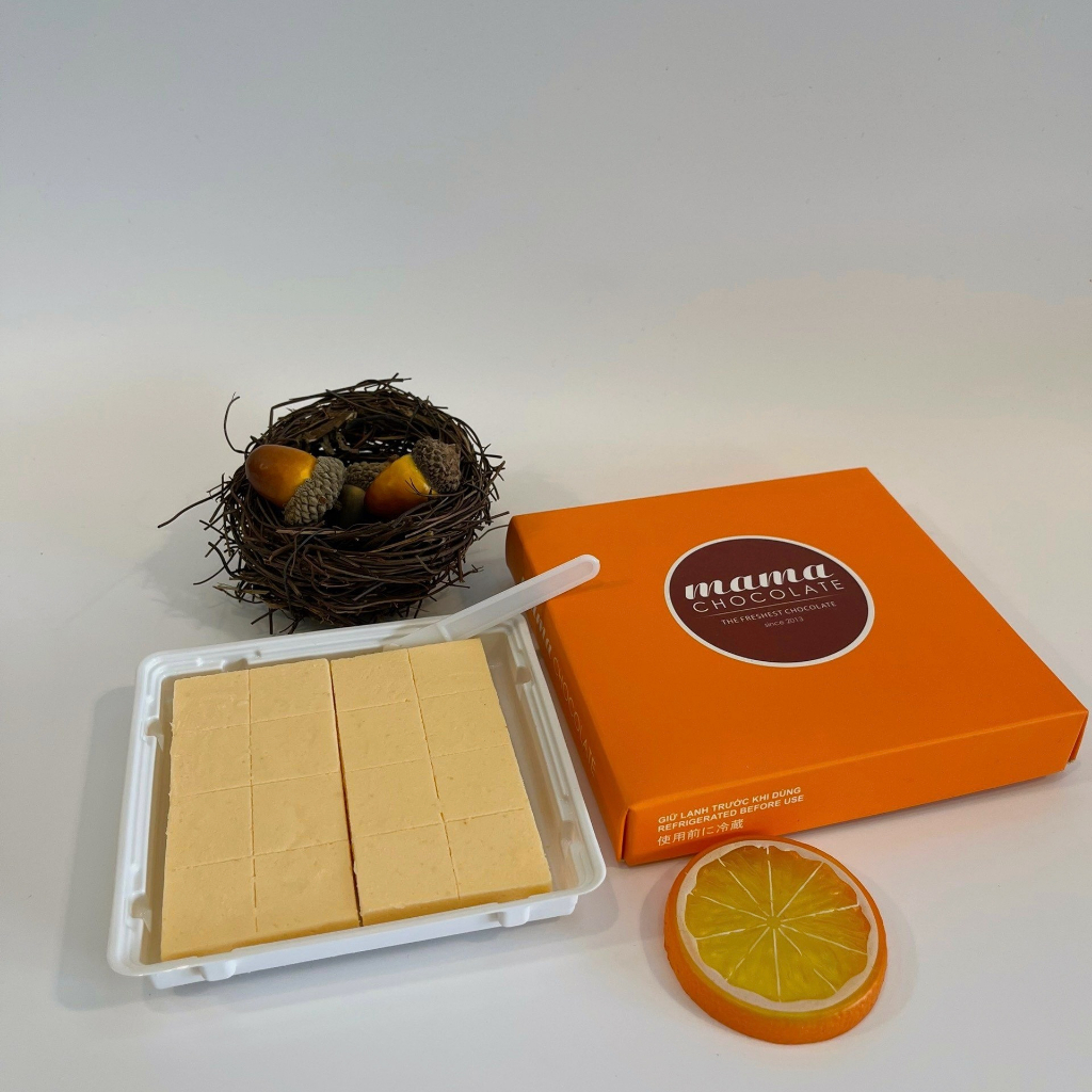Socola Tươi Mama Chocolate Vị Cam Pháp KETO Hộp 25,16, 9 Viên