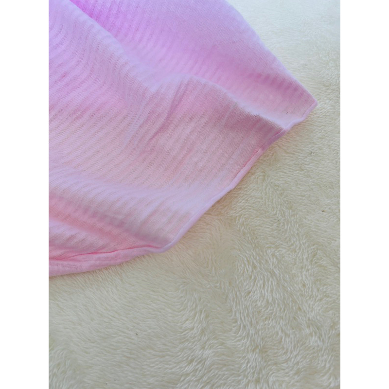 Vải cotton giấy Hàn màu baby