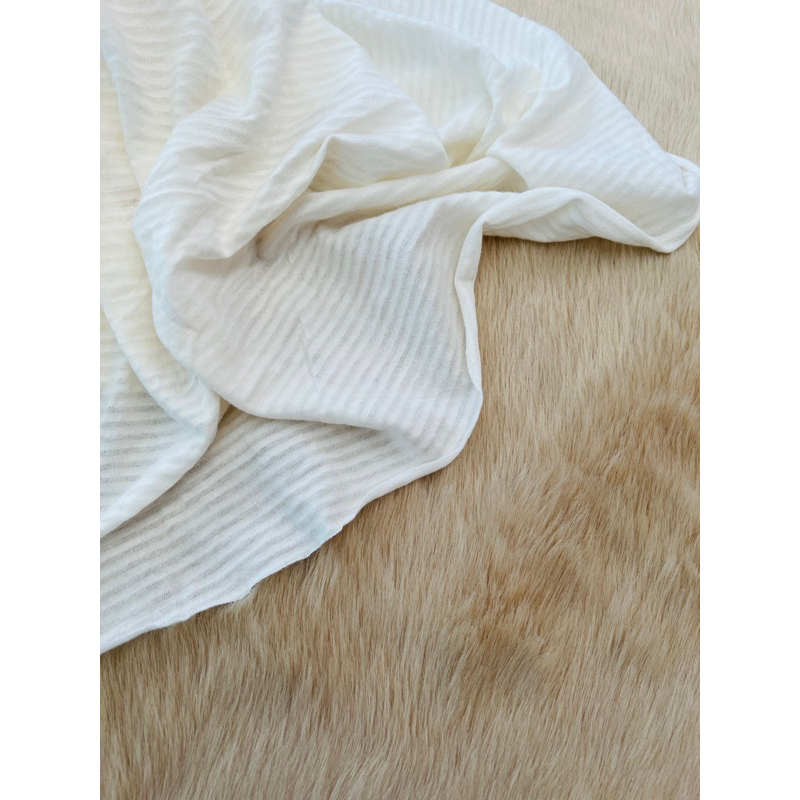 Vải cotton giấy Hàn màu baby