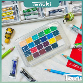 Pocket màu nước Holbein 24 màu cơ bản