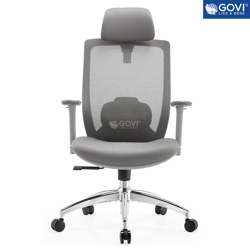 Ghế công thái học Ergonomic GOVI Como C608A - Tay ghế 3D, lưng ghế bằng vải lớp 2 lớp, có thể chỉnh ngả 90-135 độ