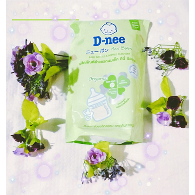 [Mẫu Mới] Nước Rửa Bình Sữa, Đồ Chơi, Hoa Quả Organic Dnee Dạng Túi 600ml, Chai 620ml Chuẩn Thái Lan– tongkhohuyhoang168