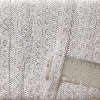 Ren chỉ, ren viền cotton màu trắng