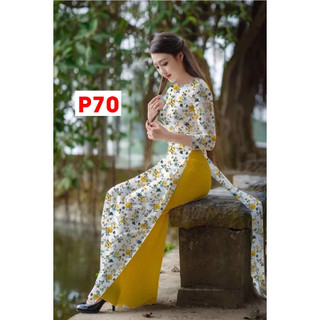 Áo dài in 3D cao cấp_ Mã P70