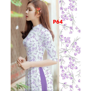 Áo dài in 3D cao cấp_ Mã P64