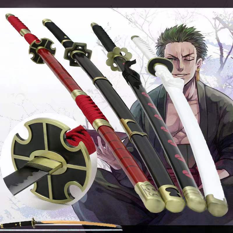 ( Lưỡi Gỗ Dài 1 Mét ) Đạo cụ Cosplay mô hình kiếm gỗ zoro roronoa shusui onepiece, katana kimetsu no yaiba