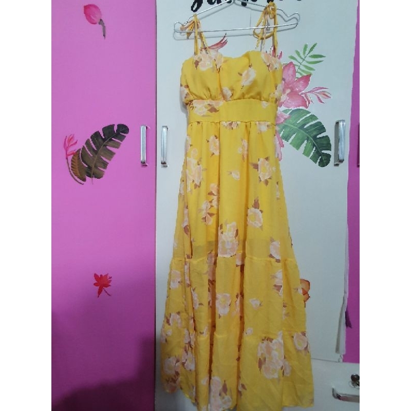 Đầm maxi hoa 2 dây (combo live12)