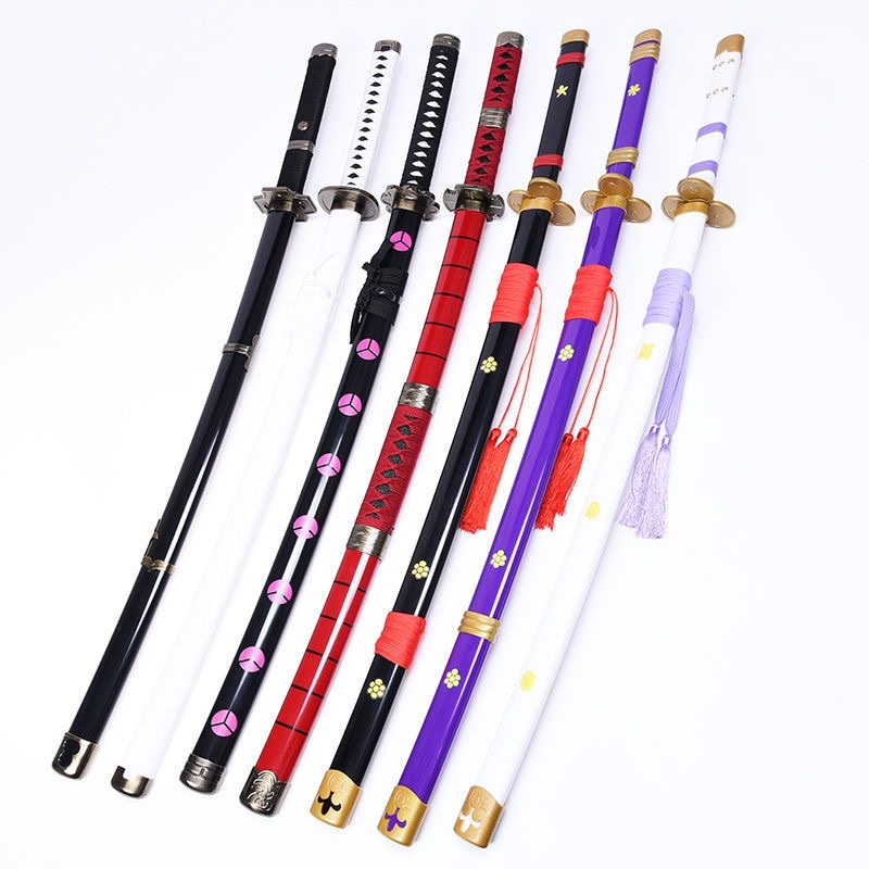 ( Lưỡi Gỗ Dài 1 Mét ) Đạo cụ Cosplay mô hình kiếm gỗ katana, zenitsu,kimetsu no yaiba, zoro roronoa onepiece