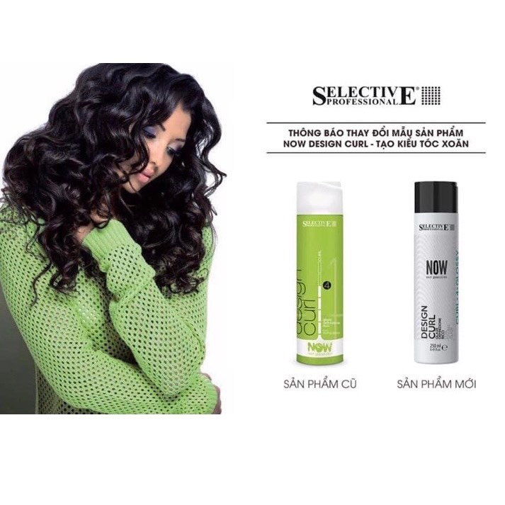 GEL TẠO KIỂU TÓC UỐN SELECTIVE DESIGN CURL Ý 250ml