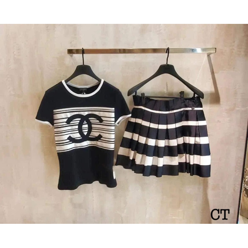 Áo phông chace kẻ nhung cao cấp full tag