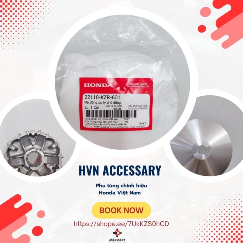 Nồi côn trước ( má Puly chủ động) AB125, Lead 125, Vario