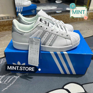 Giày thể thao sneakers super star sọc bạc