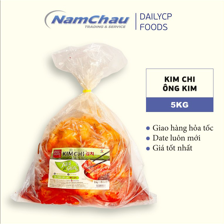 Kimchi cải thảo cắt lát Ông Kim's Bibigo (CJ Food) túi 5kg