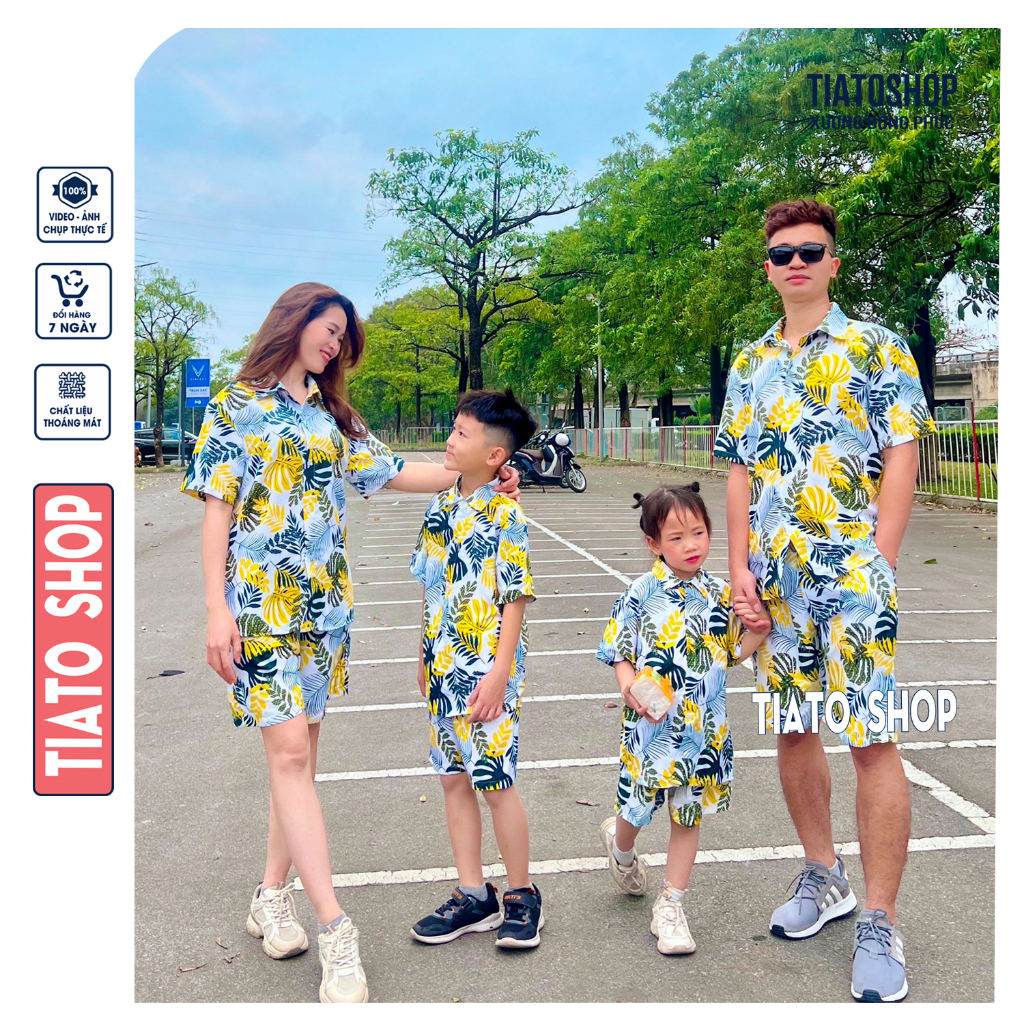 ĐỒ BỘ TRÁI CÂY ĐI BIỂN ĐỦ SIZE VẢI KATE THÁI 1