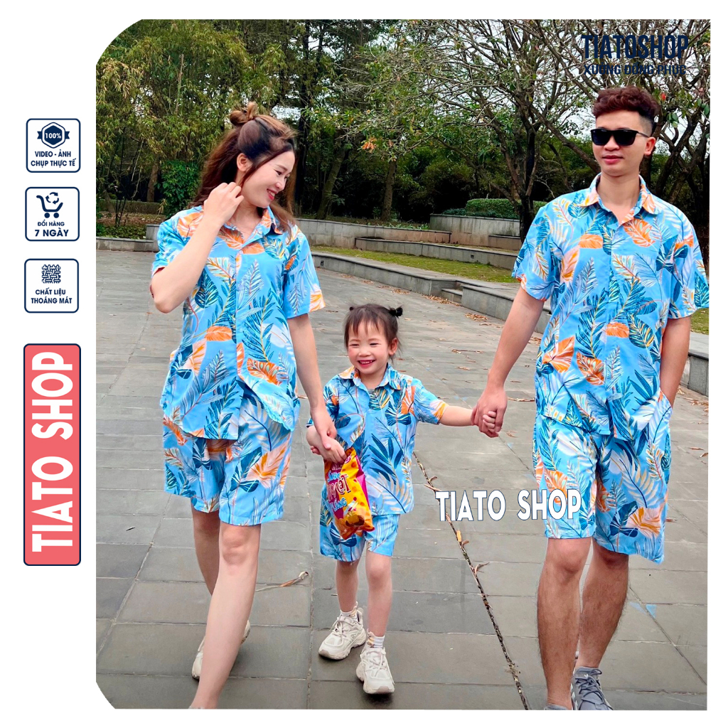 ĐỒ BỘ TRÁI CÂY ĐI BIỂN ĐỦ SIZE VẢI KATE THÁI 1