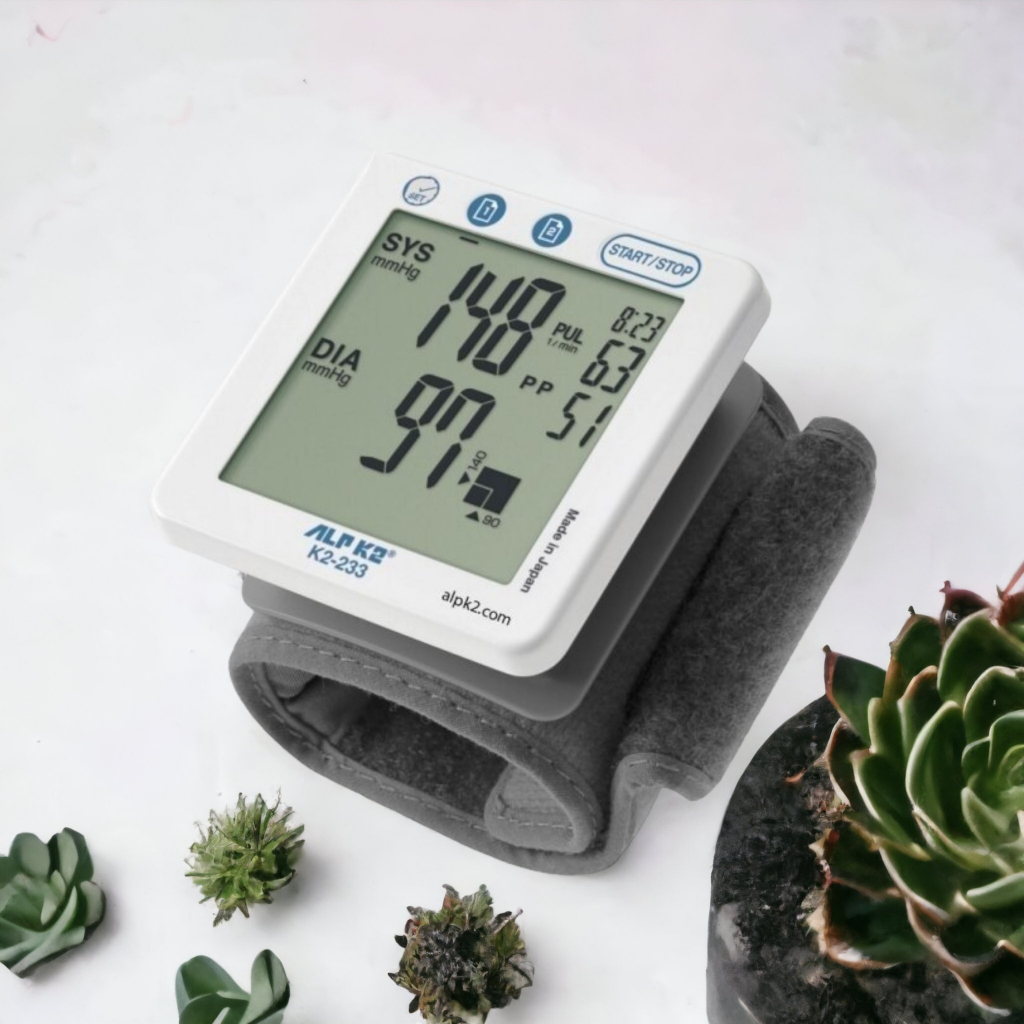 Máy đo huyết áp cổ tay ALPK2 K2_233 - Công Nghệ Nhật Bản | Máy đo huyết áp điện tử Nhật Bản, Máy đo nhịp tim cổ tay
