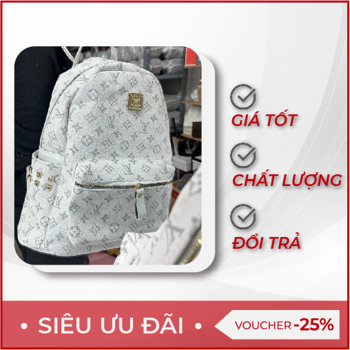 BALO DA CHỮ LV MÀU ĐEN SIZE LỚN DÀNH CHO NAM NỮ