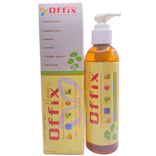 Gel tắm và vệ sinh phụ khoa cho nam và nữ,dung dịch vệ sinh phụ nữ Offix Nano có nano curcumin từ nghệ