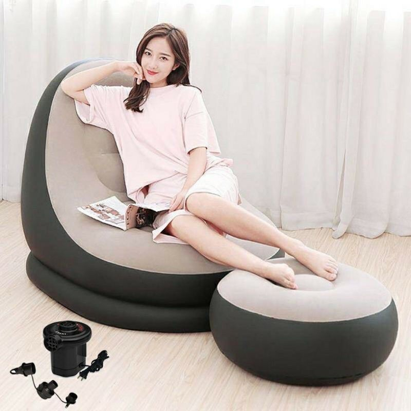 Ghế Hơi Intex Ghế tình yêu bơm hơi cao cấp Ghế Đệm Hơi Tựa Lưng, Sofa Hơi, Ghế Đệm Hơi Êm Ái.