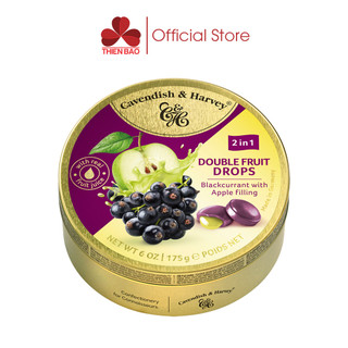 Kẹo trái cây Đức Cavendish & Harvey Dou Blackcurrant Apple hộp thiếc 175g