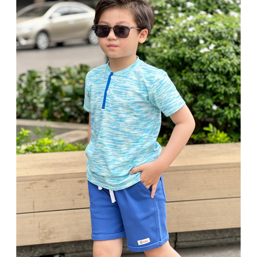 Quần short bé trai BAA BABY khakis lật lai kiểu dáng basic cho bé từ 1-7 tuổi - B-BT-QU33N-01