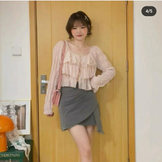 [Bigsize 55-100kg] Áo voan tầng tiểu thư