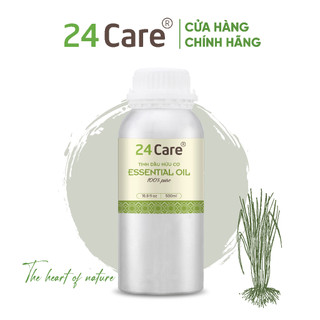 Tinh dầu sả java 24care 500ml/1l - xông thơm phòng, khử mùi không khí, làm đẹp