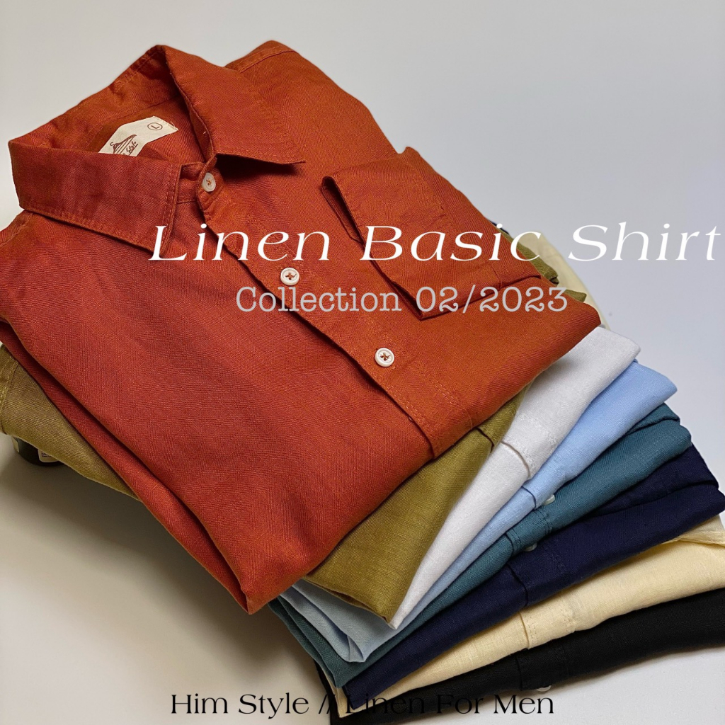 ÁO SƠMI TAY DÀI LINEN NAM ĐA DẠNG MÀU SẮC THOÁNG MÁT