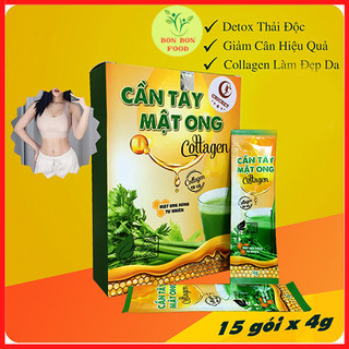 Bột cần tây mật ong collagen hộp 15 gói