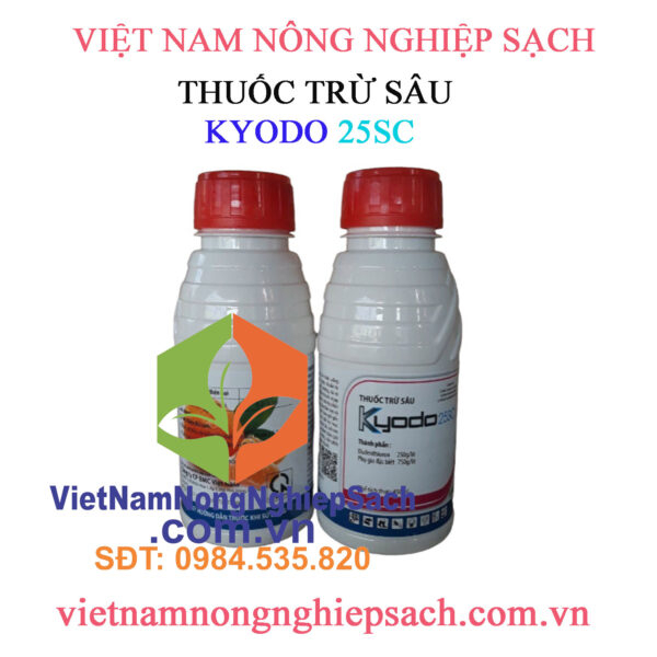 KYODO 25SC – TRỪ SÂU TRỪ NHỆN ĐỎ, SÂU TƠ, SÂU XANH DA LÁNG, BỌ PHẤN, RẦY XANH, RẦY MỀM CHAI 450ML