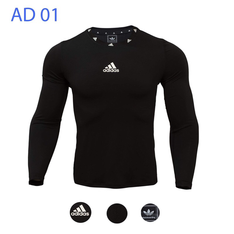 Áo body nam cổ tròn tay dài co giãn 4 chiều , thoáng mát