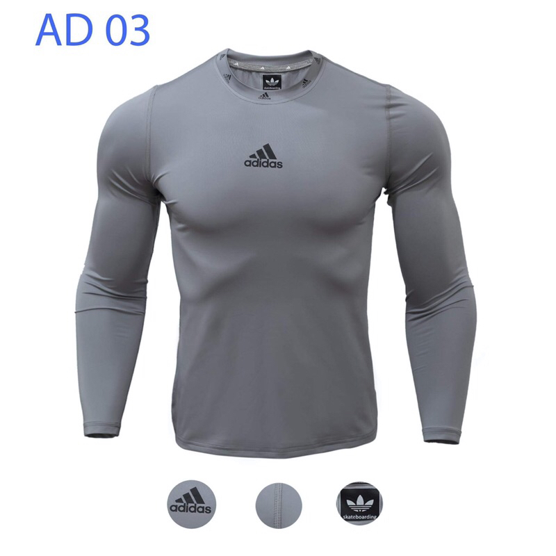 Áo body nam cổ tròn tay dài co giãn 4 chiều , thoáng mát