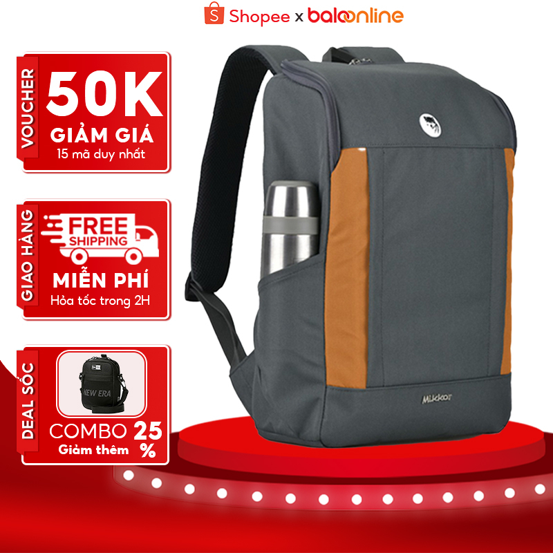 Balo Mikkor The Kalino Laptop 15.6 Inch Chất Liệu Polyester Chống Nước Cao Cấp