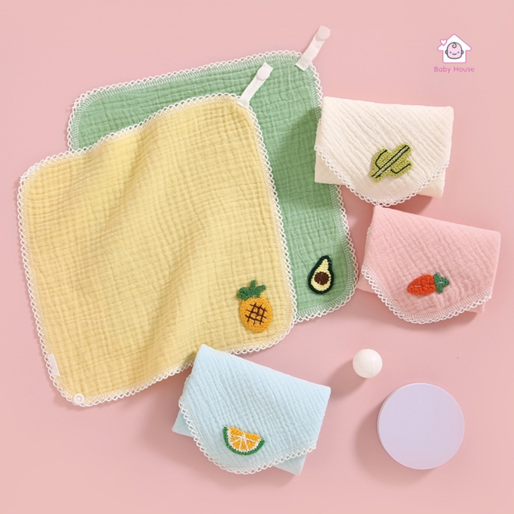 Khăn sữa đa năng 2 trong 1 Sợi tre cao cấp, Khăn yếm xô tam giác cao cấp mềm mịn an toàn cho bé (Mã KS03)