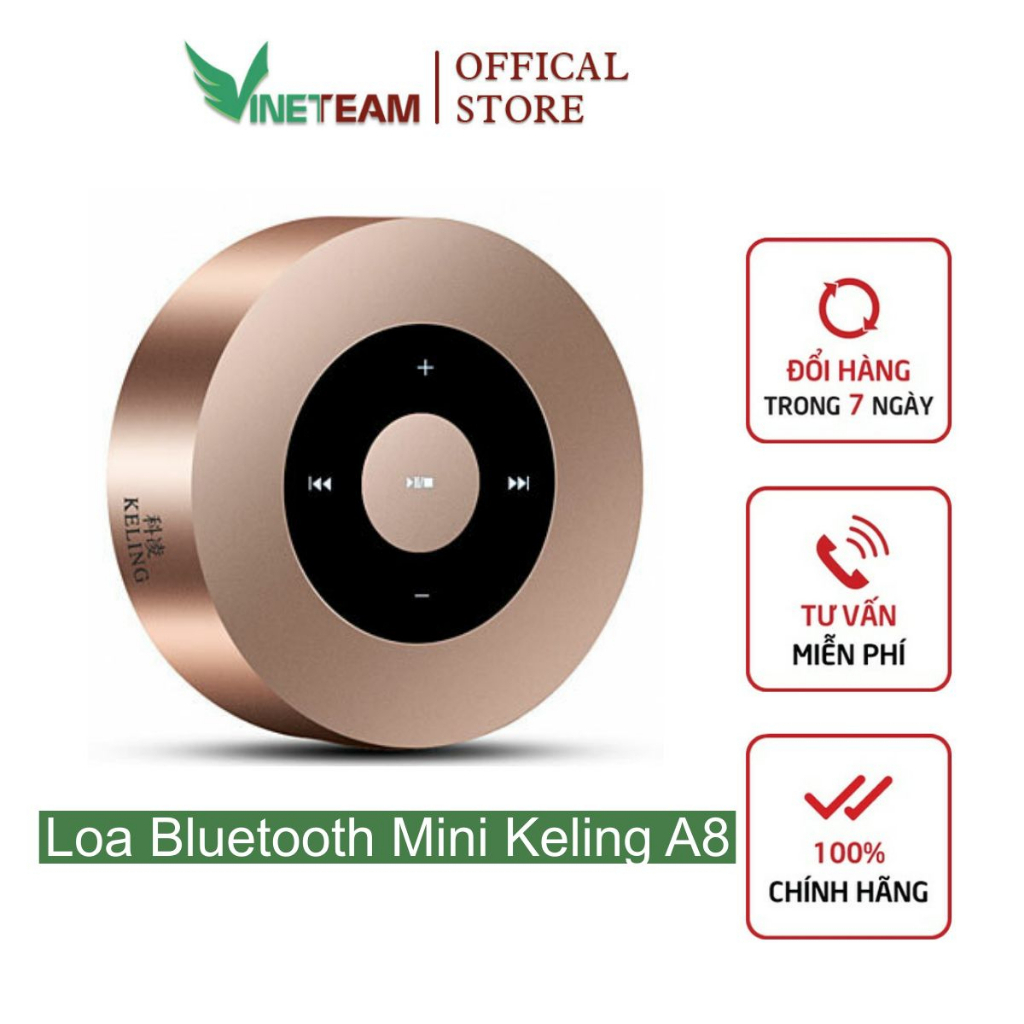 Loa Bluetooth Vinetteam Keling A8 Cảm Ứng Cao Cấp Âm Thanh Cực Hay – Cắm Thẻ Nhớ Tf -DC2382