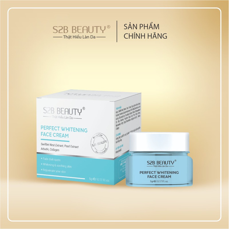 Kem dưỡng trắng Perfect Whitening Face Cream S2B Beauty