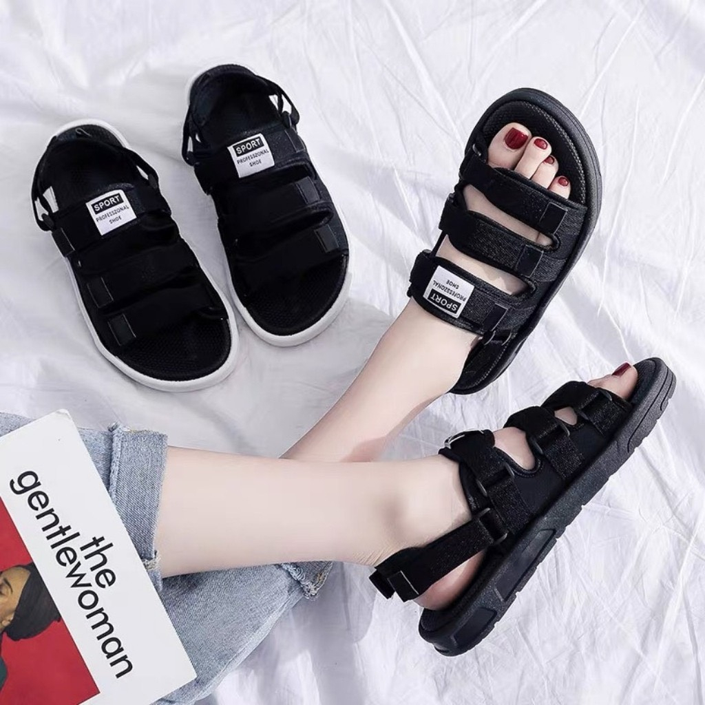 Dép 3 quai vải nam và nữ Sport đế êm vải thoáng khí , sandal học sinh ,sinh viên cực chất