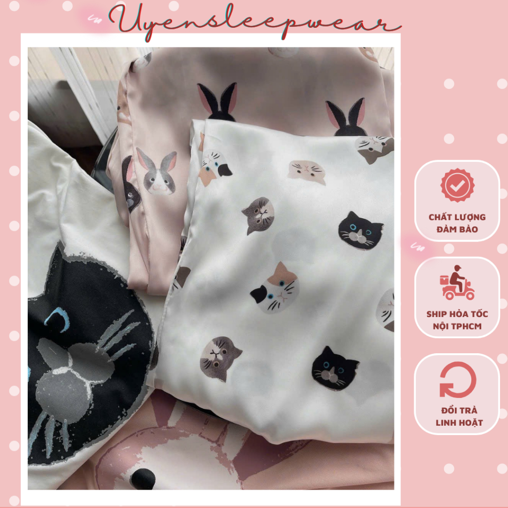 Set đồ nữ áo thun quần lụa Quảng Châu, FBACK thật 5 sao, hàng đẹp như hình